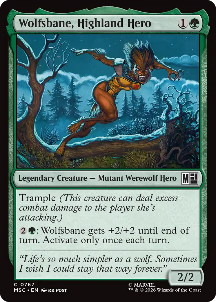 Wolfsbane, Highland Hero [Marvel Super Heroes Commander] | Anubis Games and Hobby