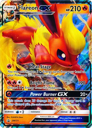 Flareon GX (SM171) (Jumbo Card) [Sun & Moon: Black Star Promos] | Anubis Games and Hobby
