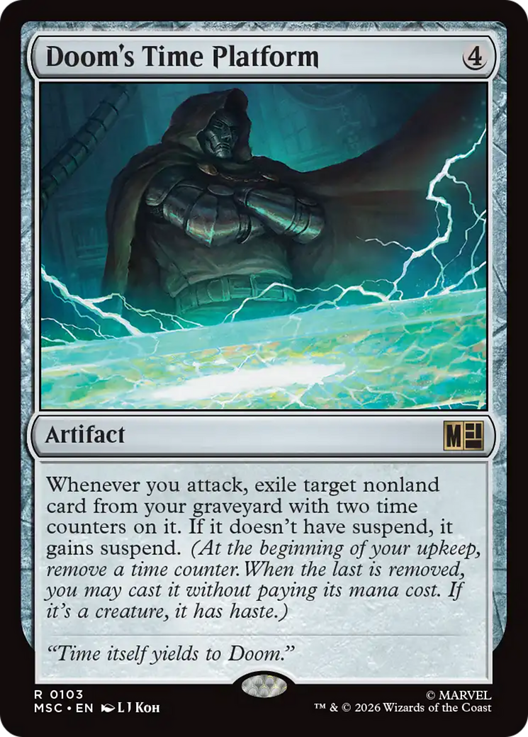 Doom's Time Platform (Surge Foil) [Marvel Super Heroes Commander] | Anubis Games and Hobby
