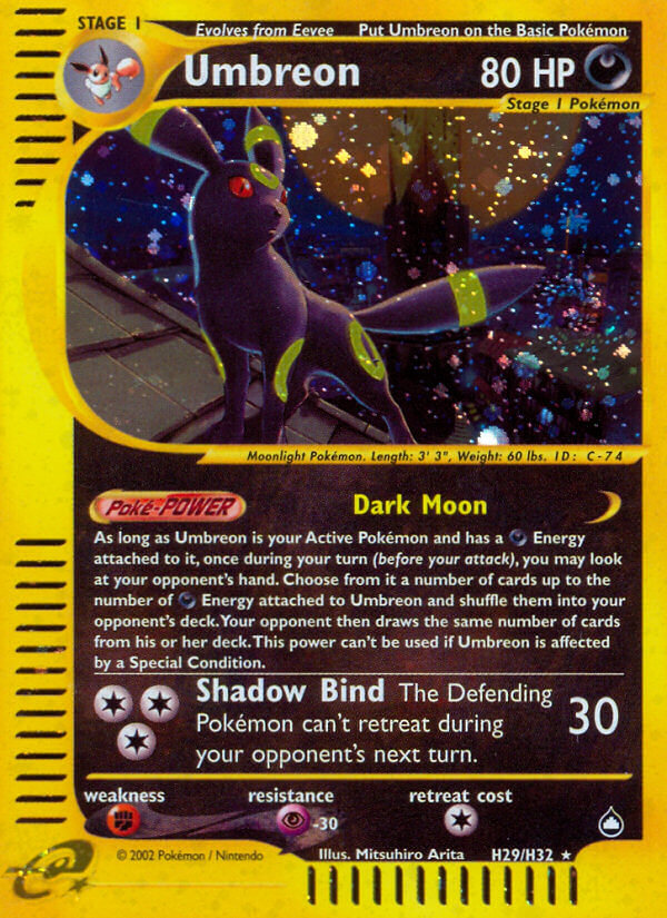 Umbreon (H29/H32) [Aquapolis] | Anubis Games and Hobby