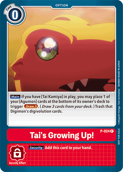 Tai's Growing Up! [P-024] [Promotional Cards] | Anubis Games and Hobby