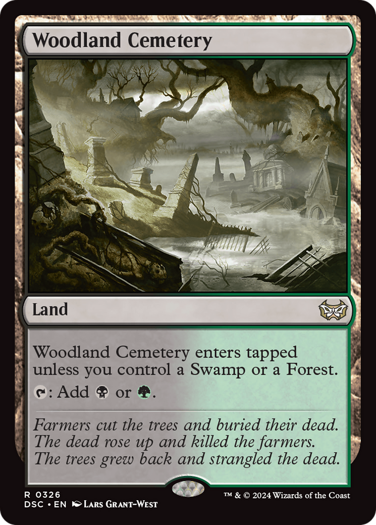 Woodland Cemetery [Duskmourn: House of Horror Commander] | Anubis Games and Hobby