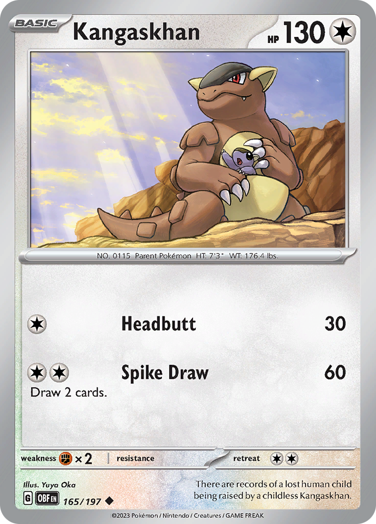 Kangaskhan (165/197) [Scarlet & Violet: Obsidian Flames] | Anubis Games and Hobby