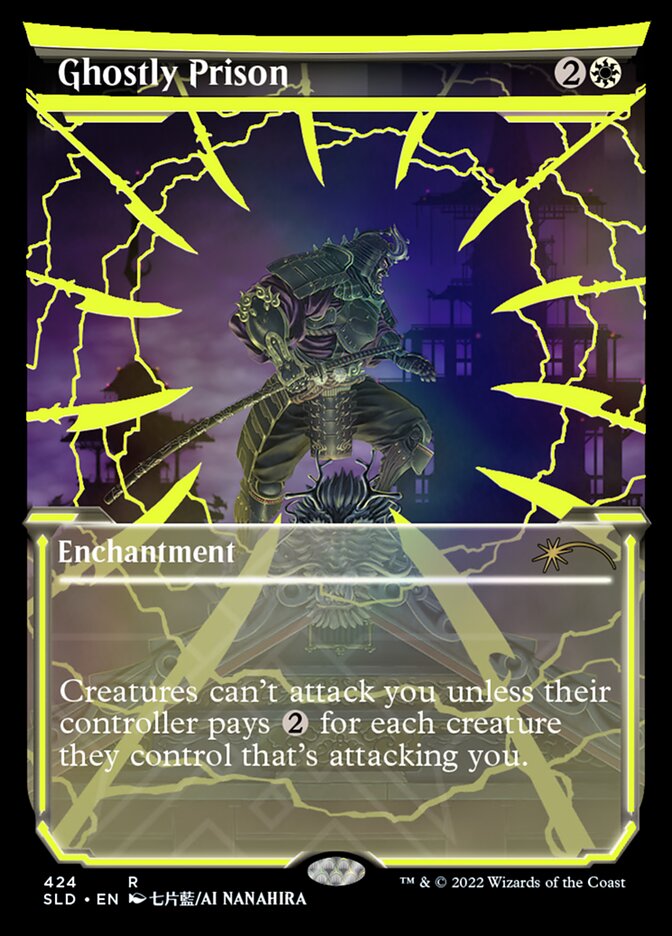 Ghostly Prison (Neon Ink Yellow) [Secret Lair Drop Series] | Anubis Games and Hobby