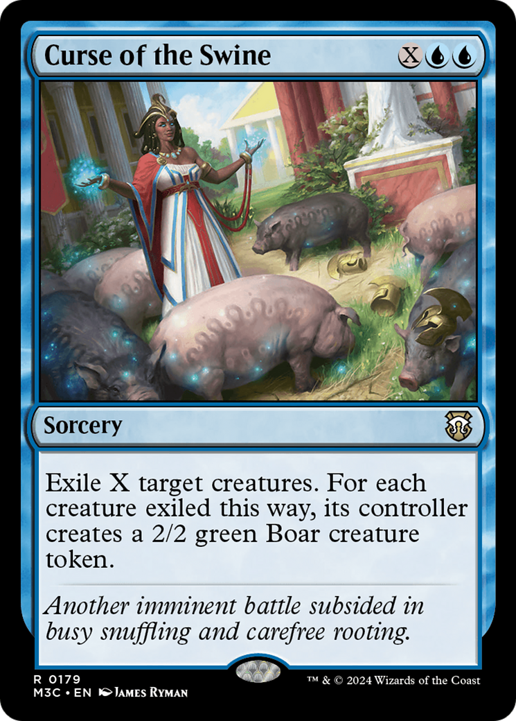 Curse of the Swine (Ripple Foil) [Modern Horizons 3 Commander] | Anubis Games and Hobby