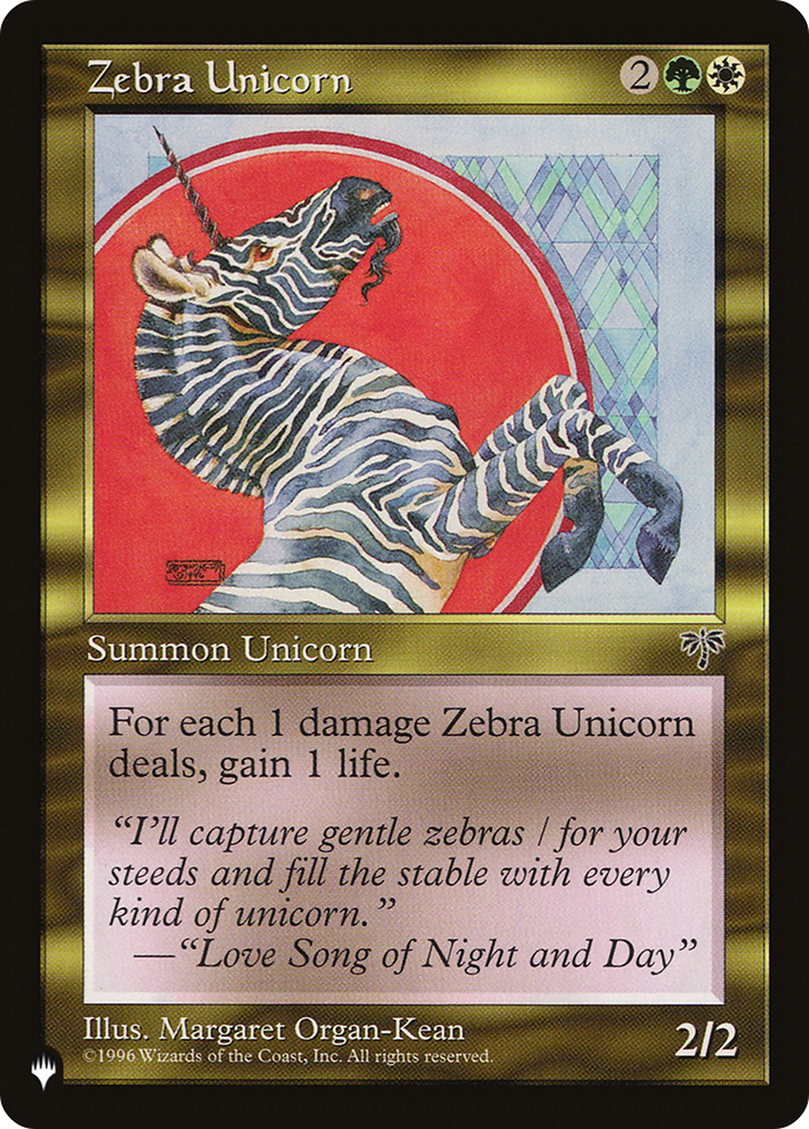 Zebra Unicorn [The List] | Anubis Games and Hobby