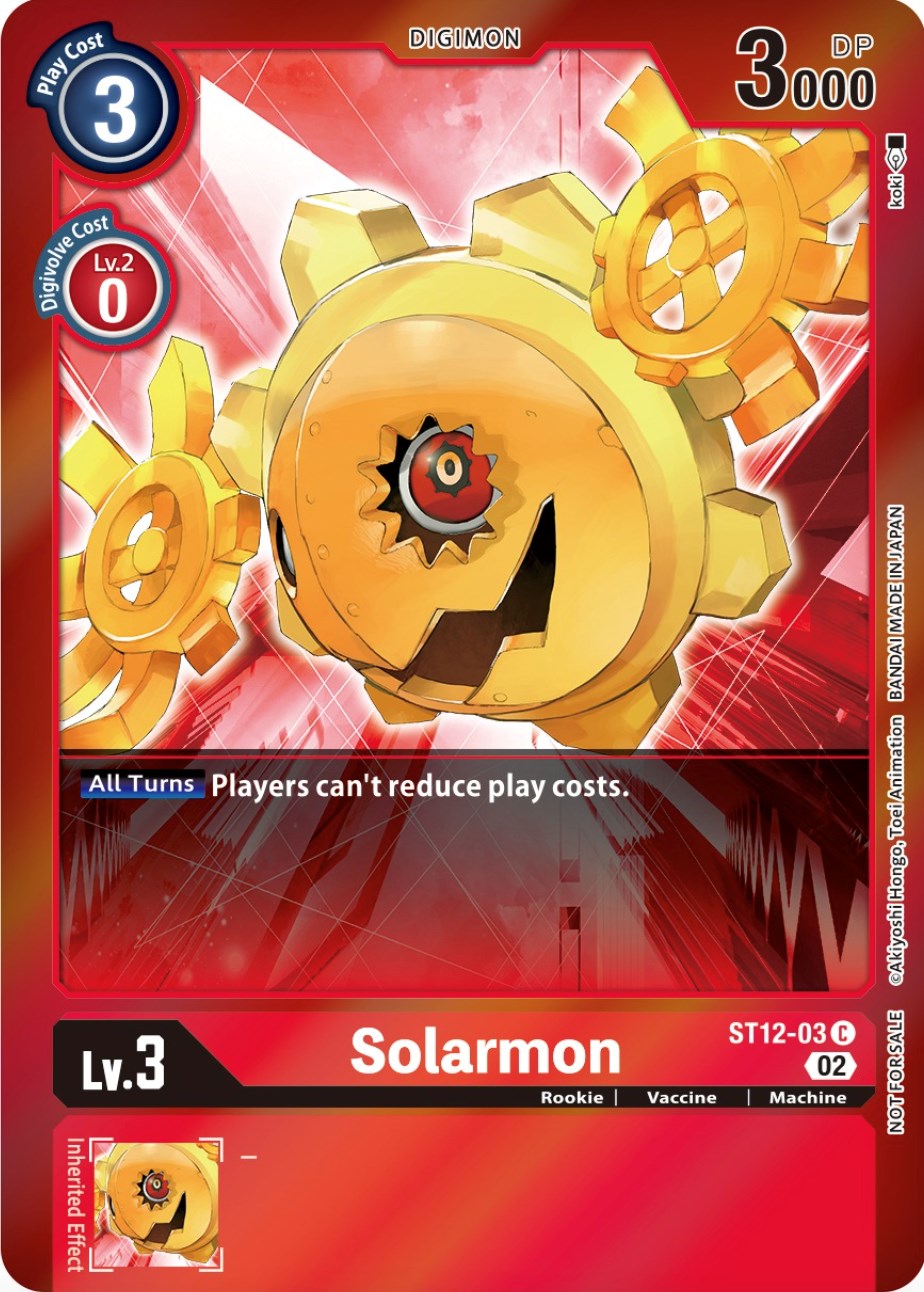 Solarmon [ST12-03] (Event Pack 4) [Starter Deck: Jesmon Promos] | Anubis Games and Hobby