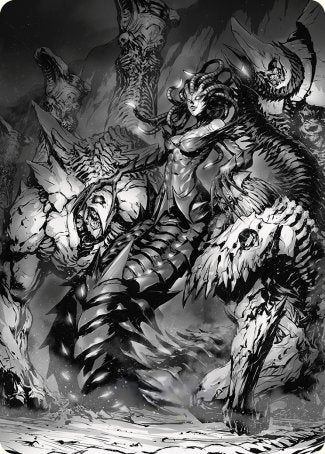 Vraska, Betrayal's Sting Art Card [Phyrexia: All Will Be One Art Series] | Anubis Games and Hobby