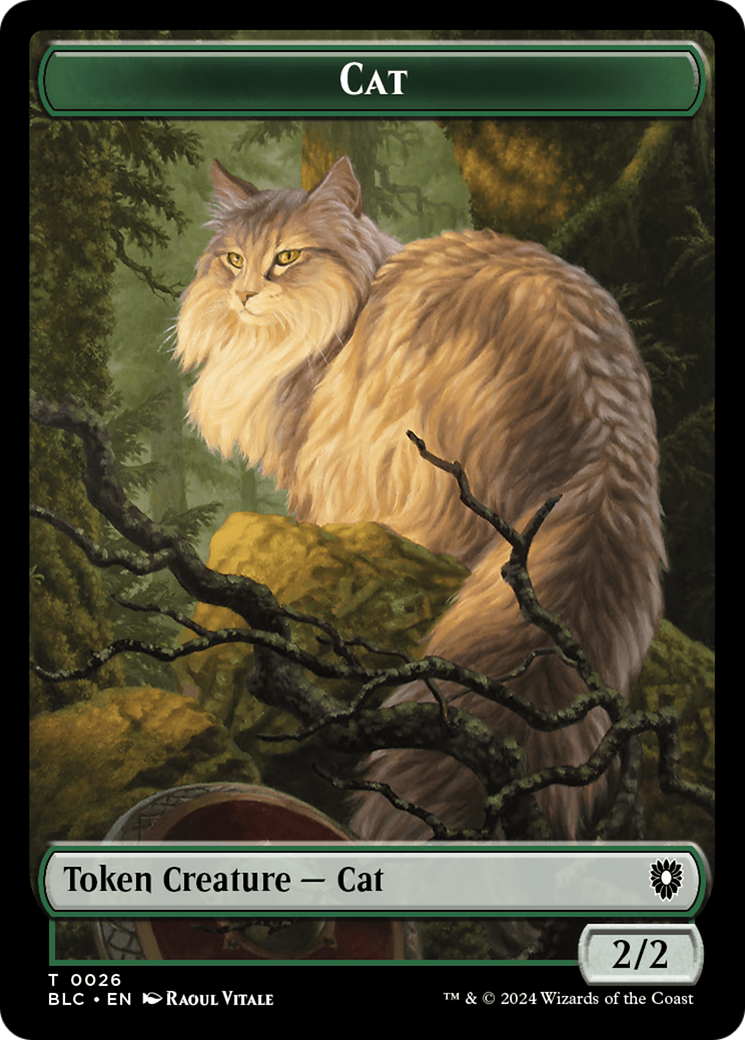 Elemental // Cat Double-Sided Token [Bloomburrow Commander Tokens] | Anubis Games and Hobby