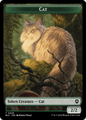 Elemental // Cat Double-Sided Token [Bloomburrow Commander Tokens] | Anubis Games and Hobby