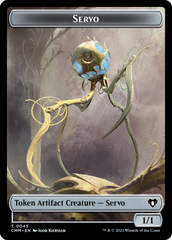 Soldier // Servo Double-Sided Token [Commander Masters Tokens] | Anubis Games and Hobby