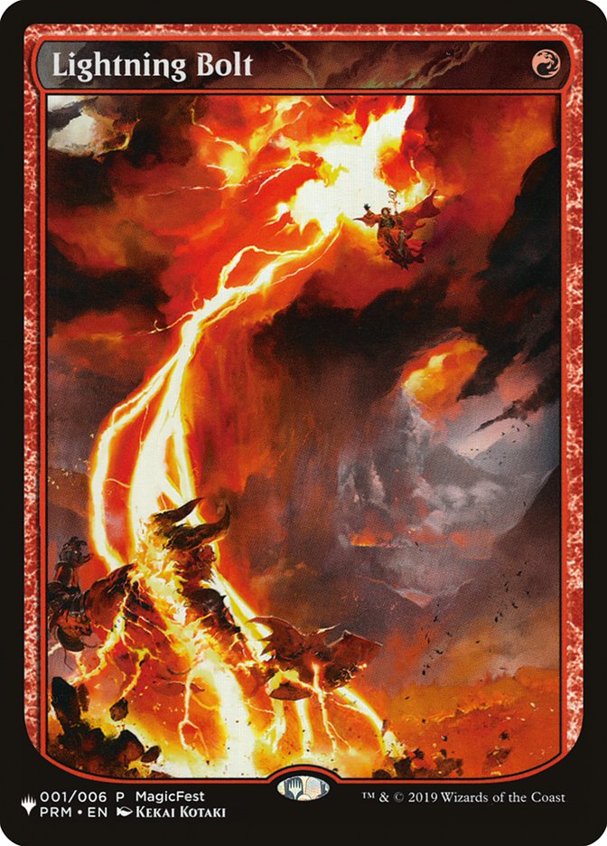 Lightning Bolt (001/006) [The List] | Anubis Games and Hobby