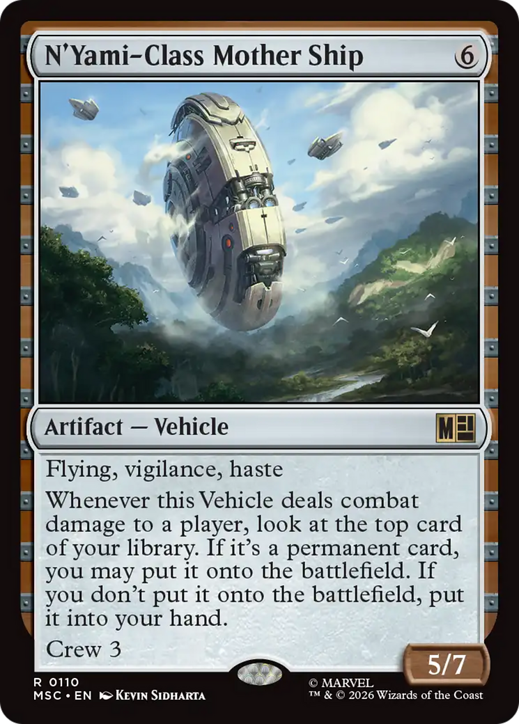 N'Yami-Class Mother Ship (Surge Foil) [Marvel Super Heroes Commander] | Anubis Games and Hobby