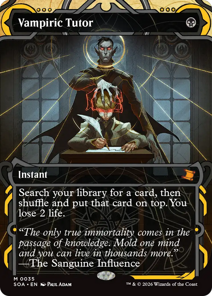 Vampiric Tutor [Secrets of Strixhaven: Mystical Archive] | Anubis Games and Hobby