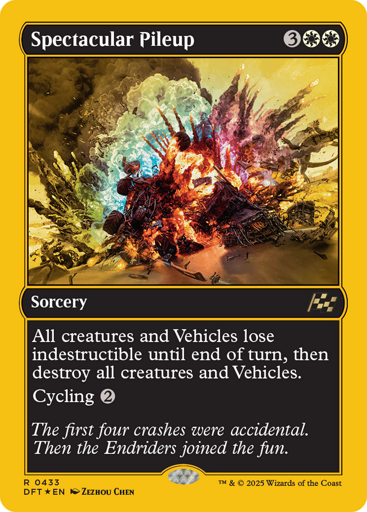 Spectacular Pileup (First-Place Foil) [Aetherdrift] | Anubis Games and Hobby