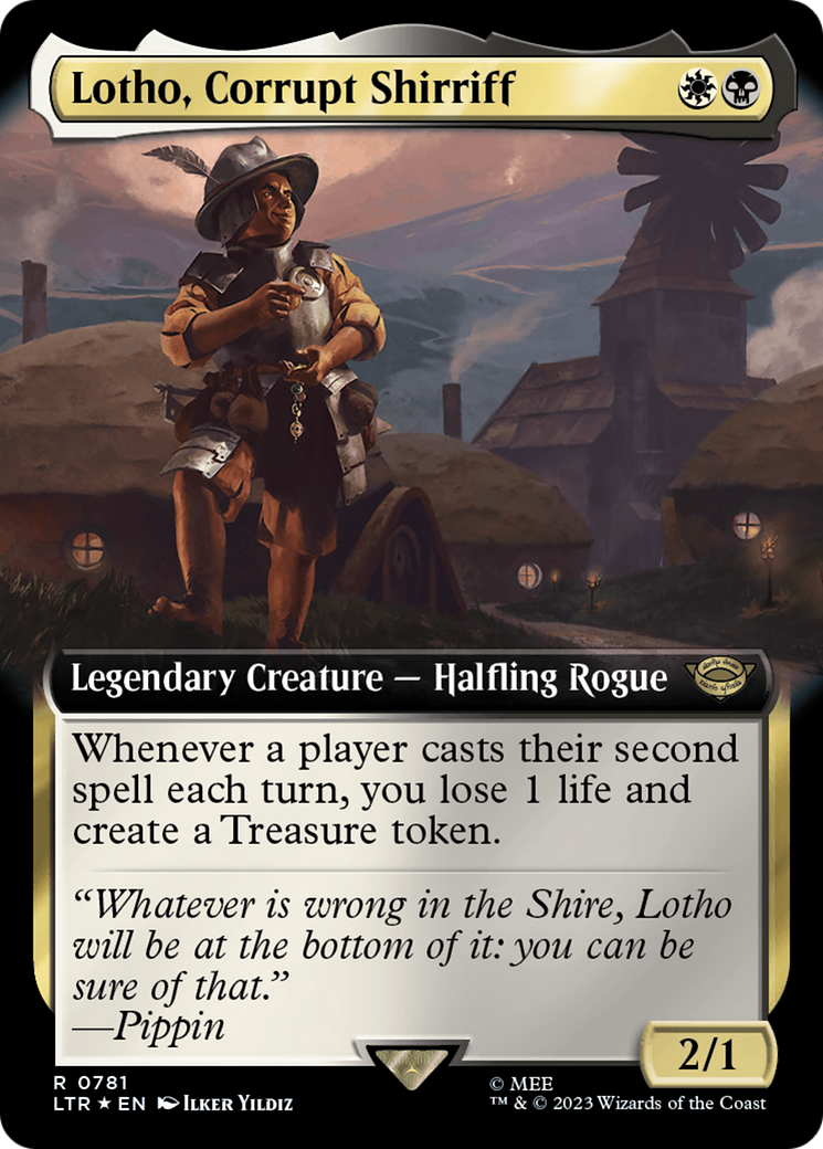 Lotho, Corrupt Shirriff (Extended Art) (Surge Foil) [The Lord of the Rings: Tales of Middle-Earth] | Anubis Games and Hobby