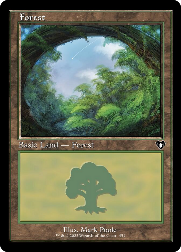 Forest (451) (Retro) [Commander Masters] | Anubis Games and Hobby