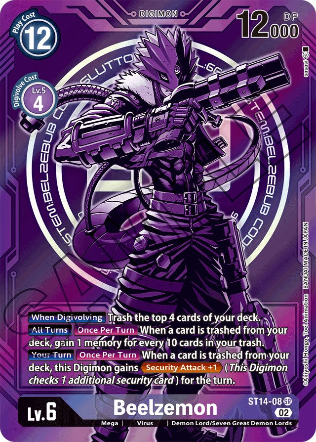 Beelzemon [ST14-08] (Alternate Art) [Starter Deck: Beelzemon Advanced Deck Set] | Anubis Games and Hobby