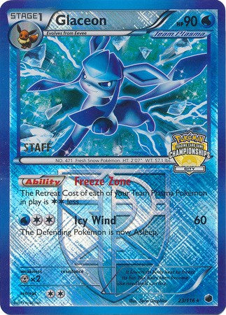 Glaceon (023/116) (City Championships) (Staff) [League & Championship Cards] | Anubis Games and Hobby