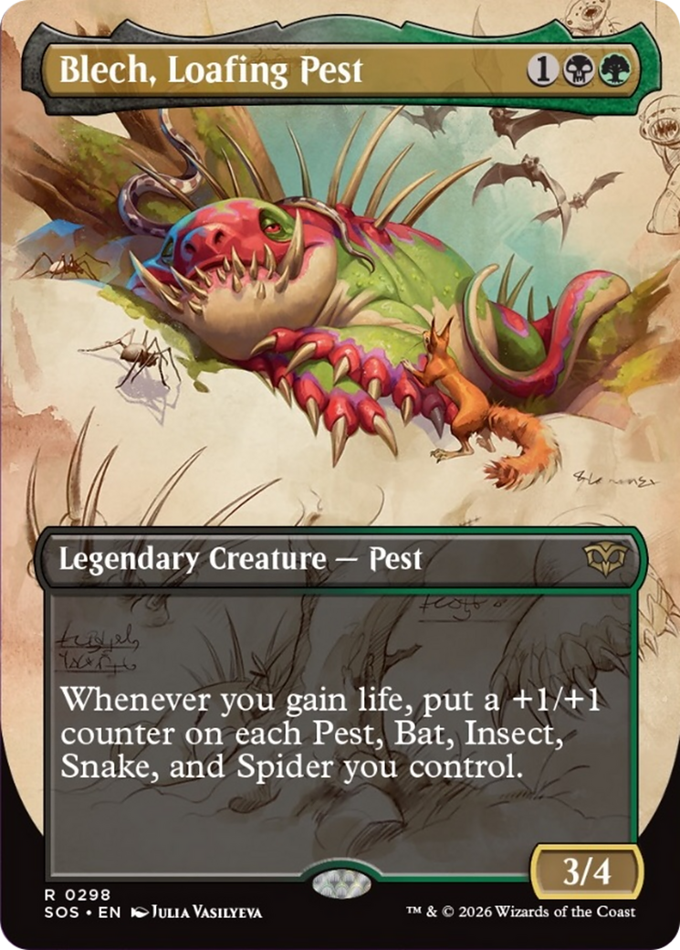 Blech, Loafing Pest (Borderless) [Secrets of Strixhaven] | Anubis Games and Hobby