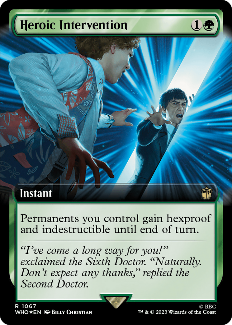 Heroic Intervention (Extended Art) (Surge Foil) [Doctor Who] | Anubis Games and Hobby