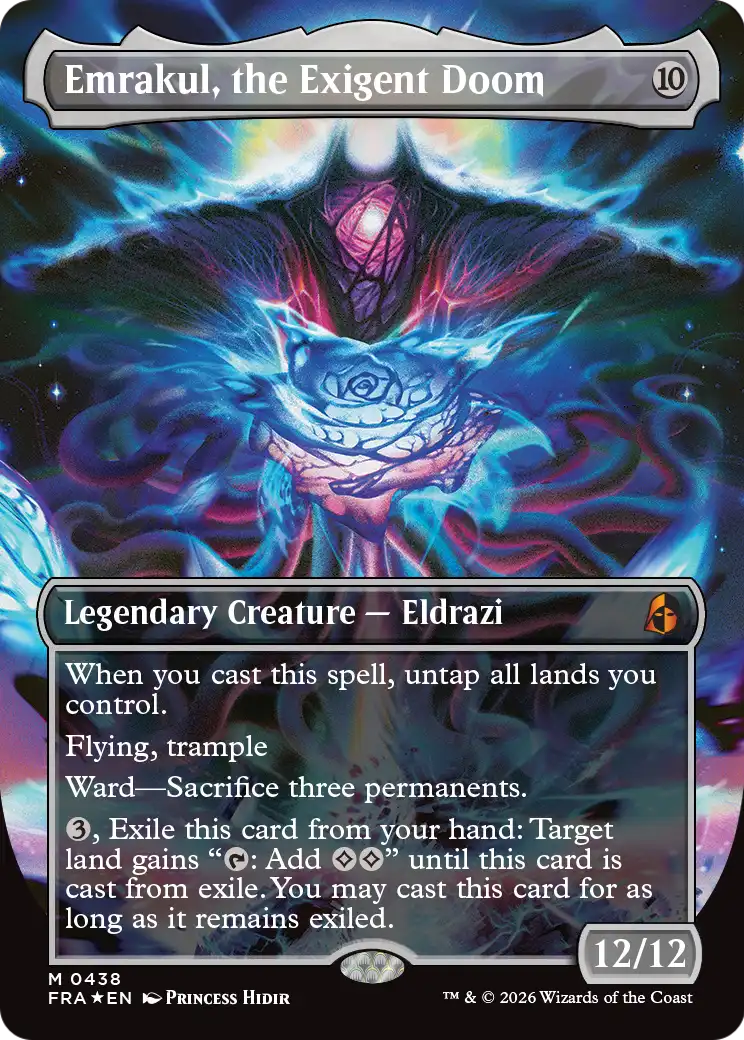Emrakul, the Exigent Doom (Borderless) [Reality Fracture] | Anubis Games and Hobby
