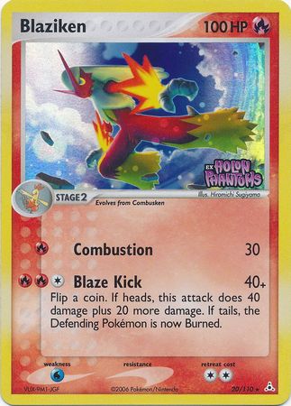 Blaziken (20/110) (Stamped) [EX: Holon Phantoms] | Anubis Games and Hobby