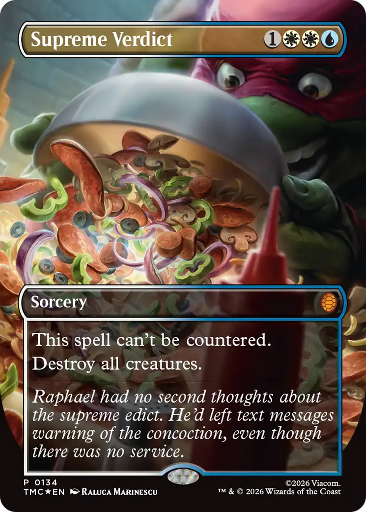 Supreme Verdict (Borderless) [Teenage Mutant Ninja Turtles Promos] | Anubis Games and Hobby