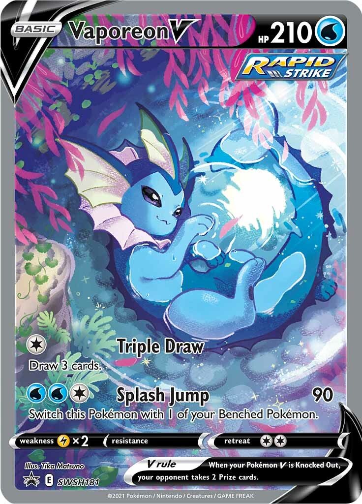 Vaporeon V (SWSH181) [Sword & Shield: Black Star Promos] | Anubis Games and Hobby