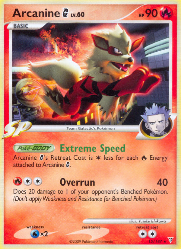 Arcanine G (15/147) [Platinum: Supreme Victors] | Anubis Games and Hobby