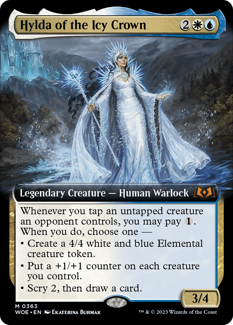 Hylda of the Icy Crown (Extended Art) [Wilds of Eldraine] | Anubis Games and Hobby