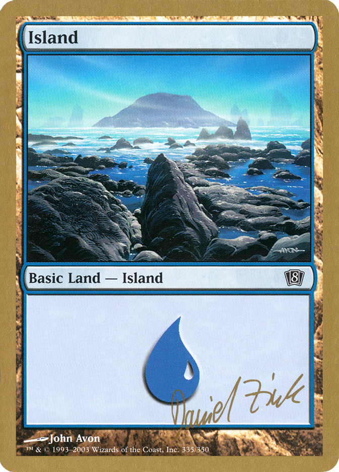 Island (dz335) (Daniel Zink) [World Championship Decks 2003] | Anubis Games and Hobby