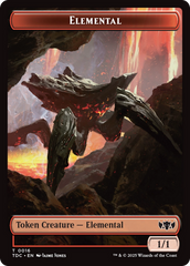 Elemental (0016) // Gold Double-Sided Token [Tarkir: Dragonstorm Commander Tokens] | Anubis Games and Hobby