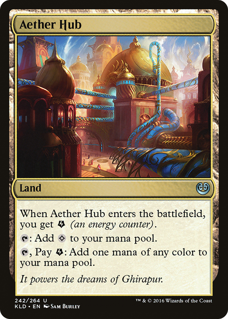 Aether Hub (Ripple Foil) [Modern Horizons 3 Commander] | Anubis Games and Hobby