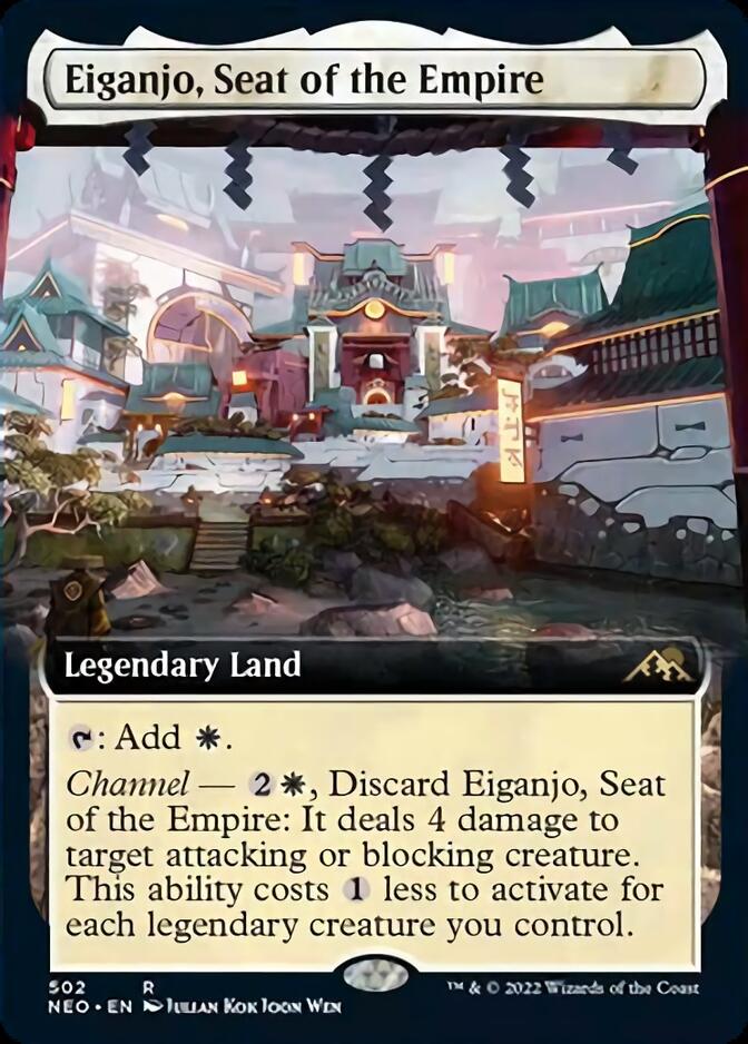 Eiganjo, Seat of the Empire (Extended Art) [Kamigawa: Neon Dynasty] | Anubis Games and Hobby