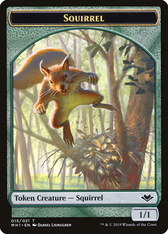 Shapeshifter (001) // Squirrel (015) Double-Sided Token [Modern Horizons Tokens] | Anubis Games and Hobby