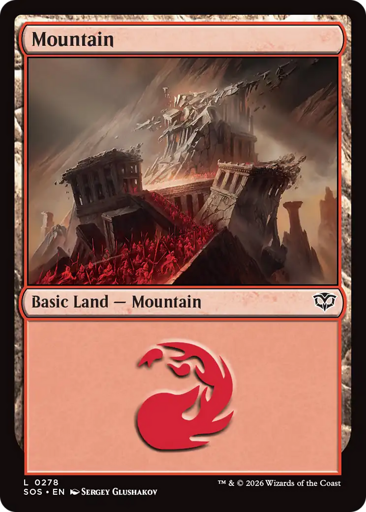Mountain (0278) [Secrets of Strixhaven] | Anubis Games and Hobby