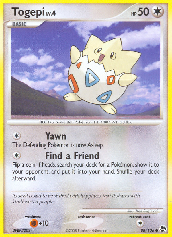 Togepi (88/106) [Diamond & Pearl: Great Encounters] | Anubis Games and Hobby