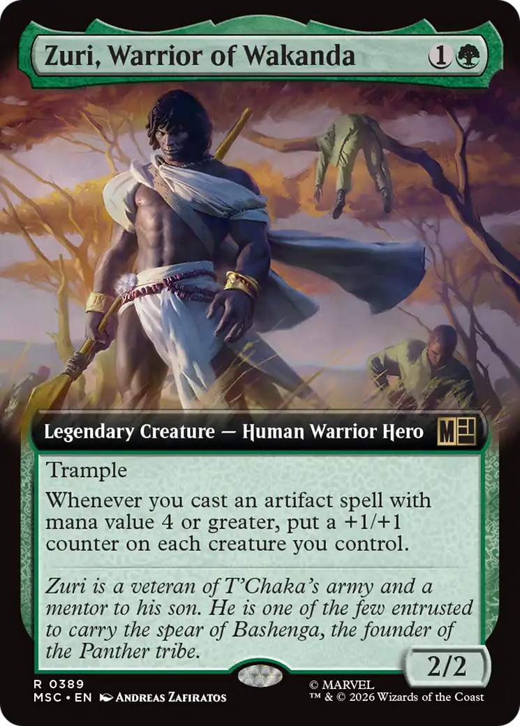 Zuri, Warrior of Wakanda (Extended Art) [Marvel Super Heroes Commander] | Anubis Games and Hobby