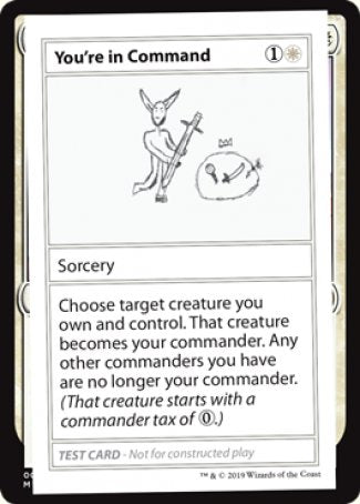 You're in Command (2021 Edition) [Mystery Booster Playtest Cards] | Anubis Games and Hobby