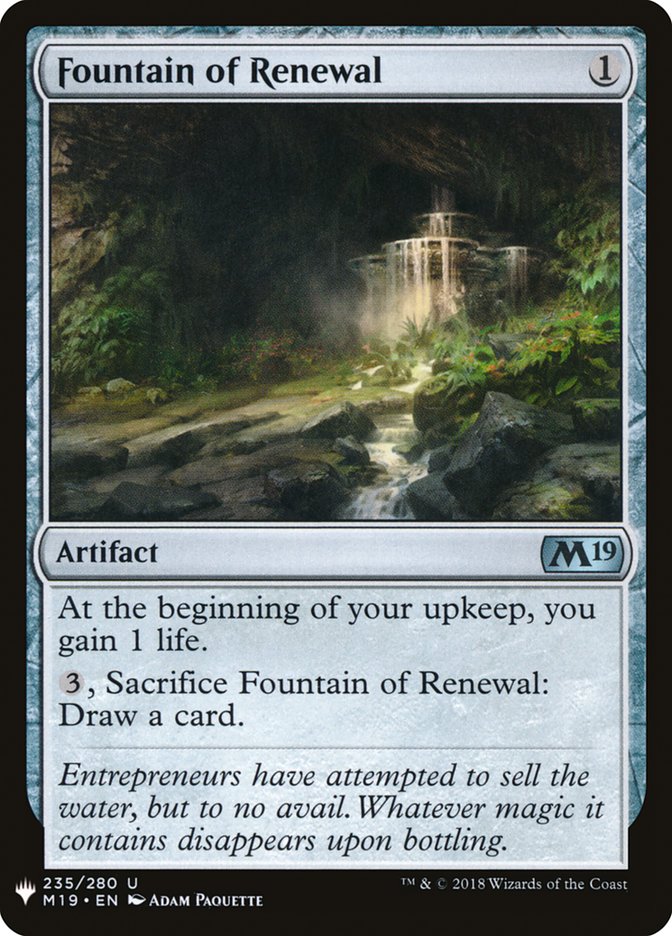 Fountain of Renewal [Mystery Booster] | Anubis Games and Hobby