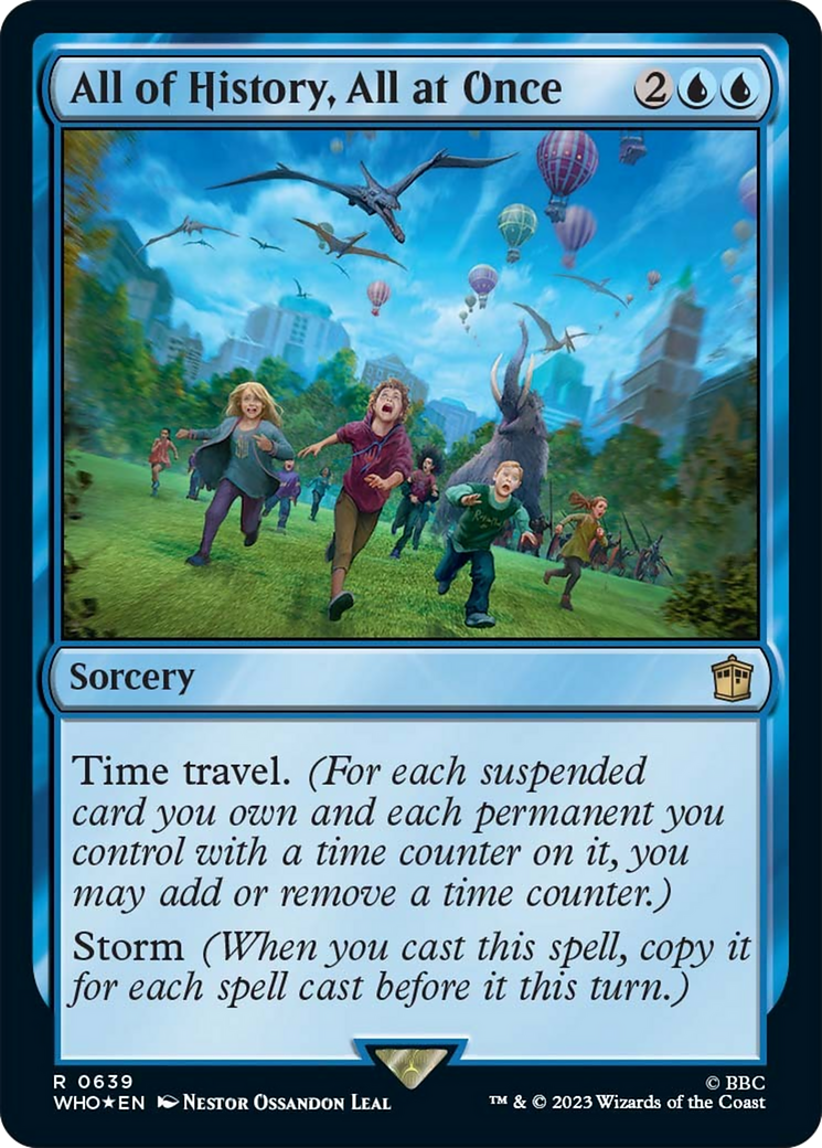 All of History, All at Once (Surge Foil) [Doctor Who] | Anubis Games and Hobby