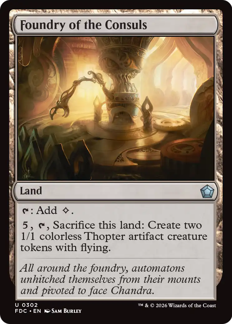 Foundry of the Consuls [Foundations Commander] | Anubis Games and Hobby