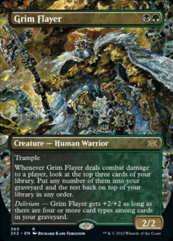 Grim Flayer (Borderless Alternate Art) [Double Masters 2022] | Anubis Games and Hobby