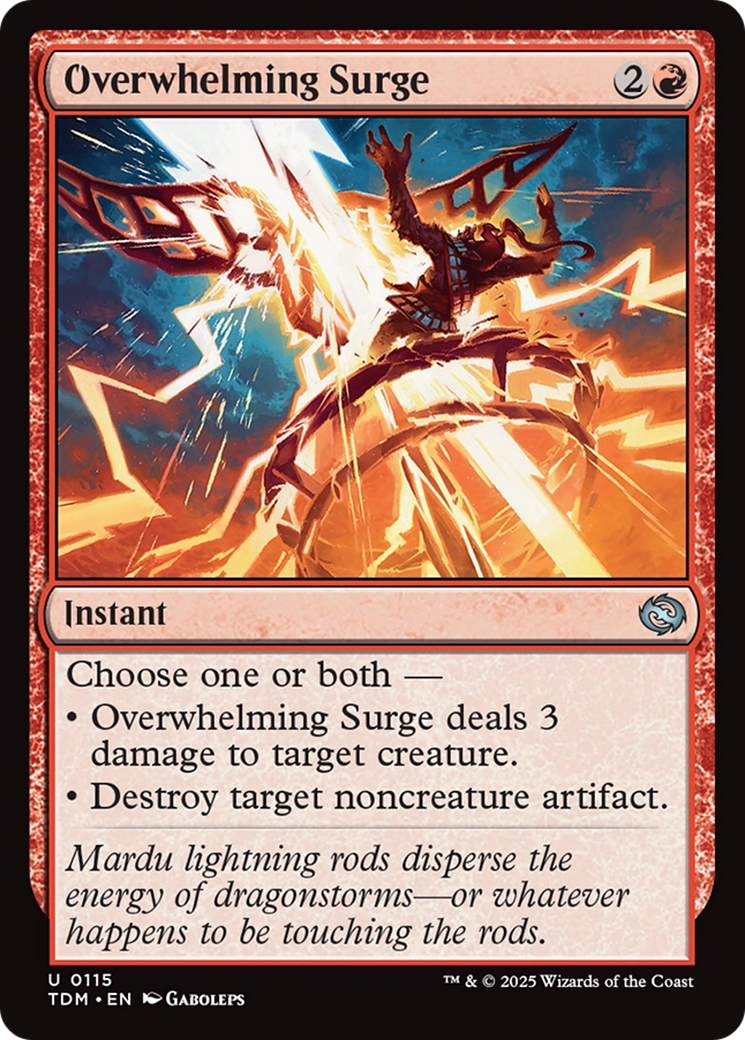 Overwhelming Surge [Tarkir: Dragonstorm] | Anubis Games and Hobby