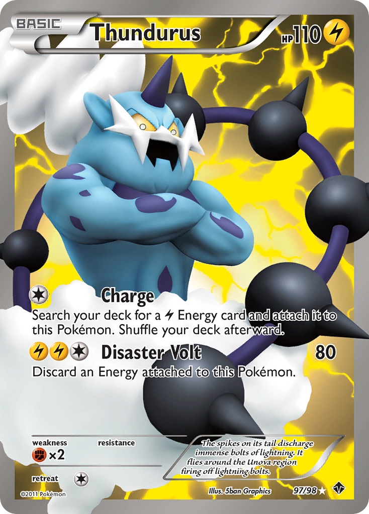 Thundurus (97/98) [Black & White: Emerging Powers] | Anubis Games and Hobby