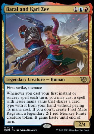 Baral and Kari Zev (Promo Pack) [March of the Machine Promos] | Anubis Games and Hobby