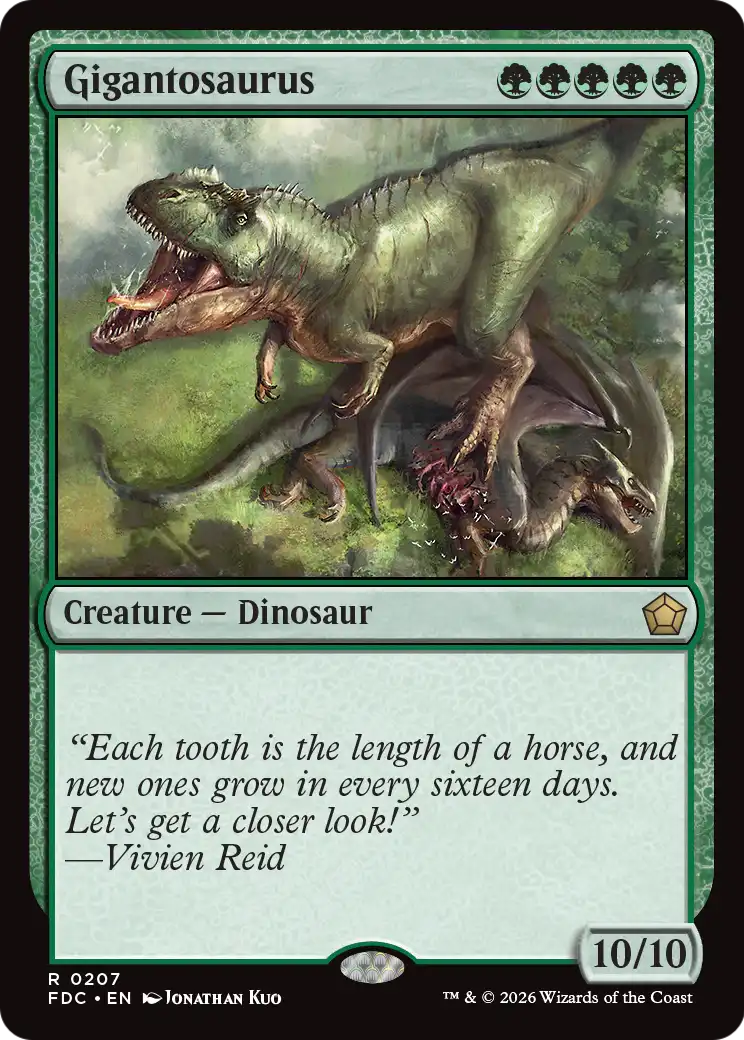 Gigantosaurus [Foundations Commander] | Anubis Games and Hobby