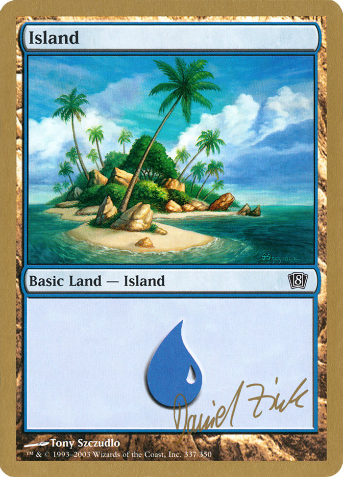Island (dz337) (Daniel Zink) [World Championship Decks 2003] | Anubis Games and Hobby
