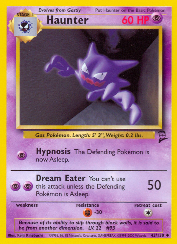 Haunter (43/130) [Base Set 2] | Anubis Games and Hobby